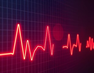 Electrocardiogram Displaying Heartbeat