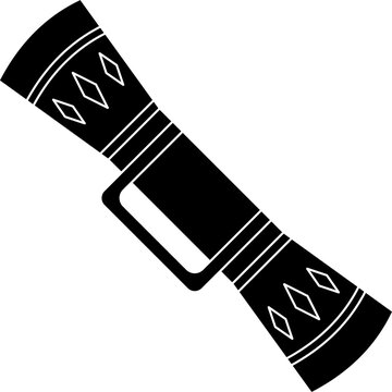 Tifa drum silhouette vector