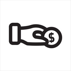 Business marketing thin line icon. Containing sponsor, agreement, donation, handshake, partnership, trust, money, social media, megaphone, campaign, purchase, donation. Vector illustration