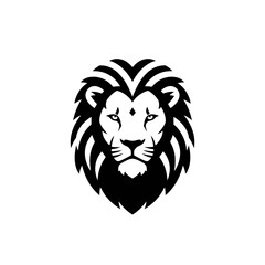 Bold Lion Head Vector: Graphic Design Element