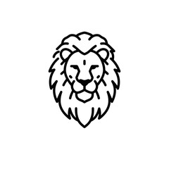 Minimalist Lion Head Logo - Bold and Regal
