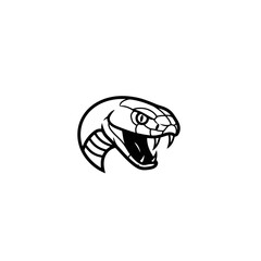 Cobra Head Vector Illustration - Striking Reptilian Icon