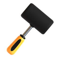 rubber hammer tools 3d icon illustration