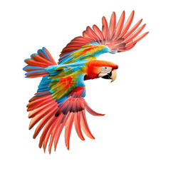 Fototapeta premium Colorful Parrot in Flight (3)