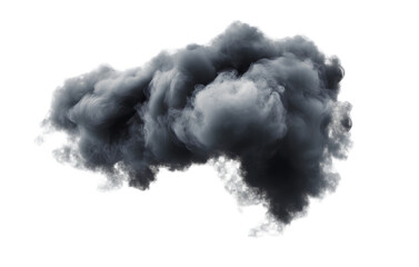 A smoke bomb effect isolated on a transparent background