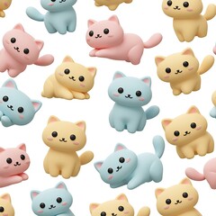 Obraz premium Pastel Purr-fection
