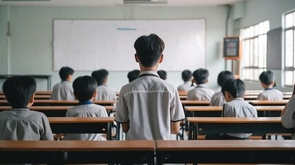 Students in a classroom