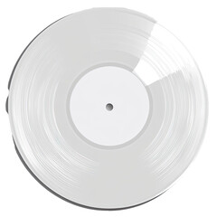 Blank clear vinyl record
