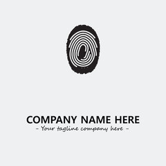 Fingerprint logo company design vector illustration