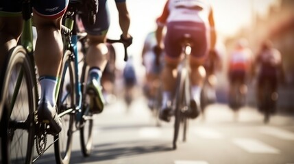 Cycling Race Blurred Motion