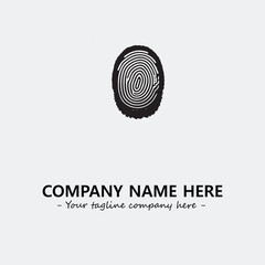 Fingerprint logo company design vector illustration
