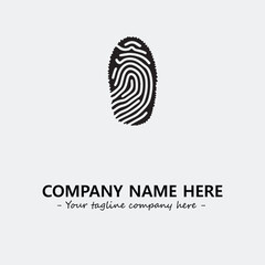 Fingerprint logo company design vector illustration