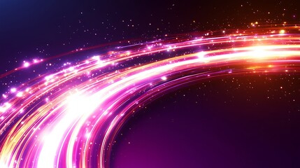 Obraz premium Abstract energetic swirling light