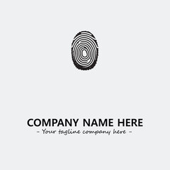 Fingerprint logo company design vector illustration