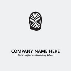 Fingerprint logo company design vector illustration