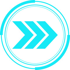 Futuristic Arrow Icon