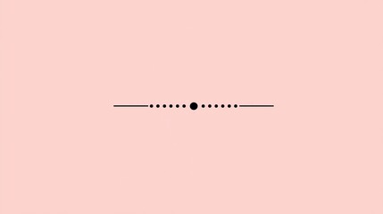 Pink background with simple black line and dots separator, ideal for text or logo placement, showcasing minimalist design, perfect for website banner or social media post