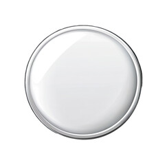 Blank, shiny, round, metal object
