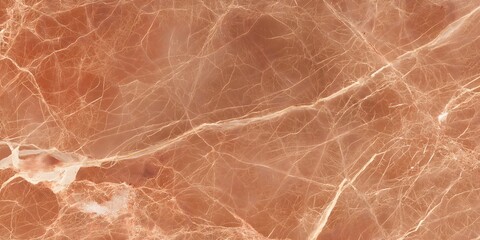 Fototapeta premium Terracotta Marble Texture Light Brown Veined Stone Background