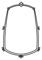 vector frame with a rope