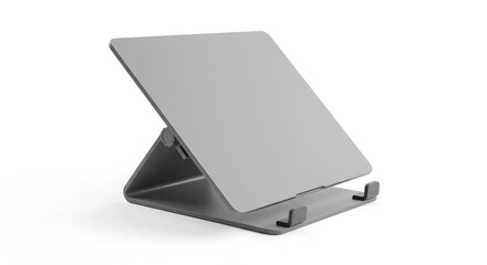Modern Gray Tablet Stand, Ergonomic Desk Accessory