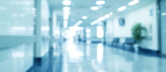 Blurred Hospital Corridor