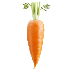 Fresh carrot PNG cutout isolated on white and transparent background. cut-out, carrot, food, root, vegetable, dieting, ingredient, isolated, salad, white, leaf, nature, orange, background, fresh,