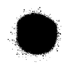 black round spray brush shape element