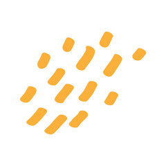 abstract gold scribble stroke element