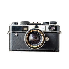 Vintage camera, black and silver