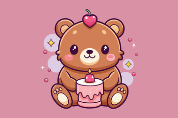  cute bear colorful Vector