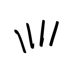 doodle line stroke comic element