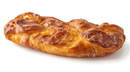 puff pastry isolated on white