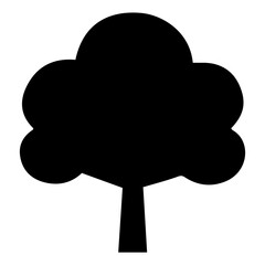 Diverse Tree Silhouette Collection, Coniferous, Deciduous, and Bare Branch in Vector Format, 
Black and White Vector Illustration, Variations of Tree Shapes from Broadleaf to Needle-leaf