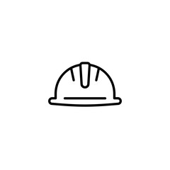 Fototapeta premium Construction helmet outline design on white background 
