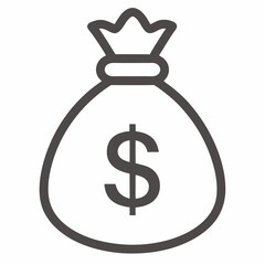 bag with dollar sign