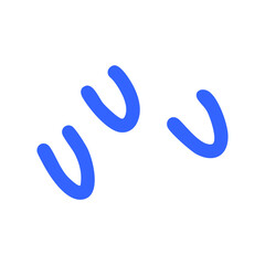 blue water drop hand drawn