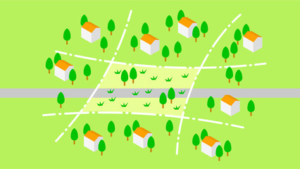 消滅可能性自治体のイメージイラスト