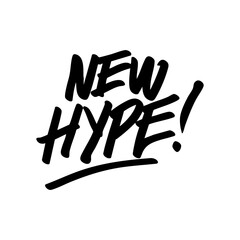 new hype handwritten illustration