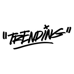 trending word Grafitti hand written