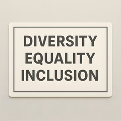 diversity equality inclusion