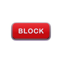 Block Label Red CTA Button