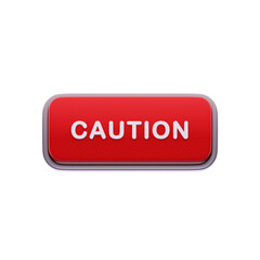 Caution Label Red CTA Button