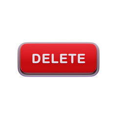 Delete Label Red CTA Button