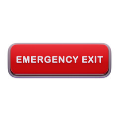 Emergency Exit Label Red CTA Button