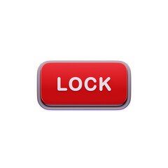 Lock Label Red CTA Button