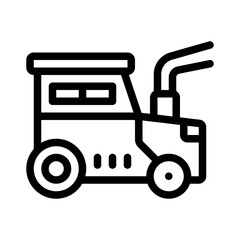 tractor line icon