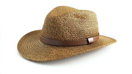 straw hat isolated on white
