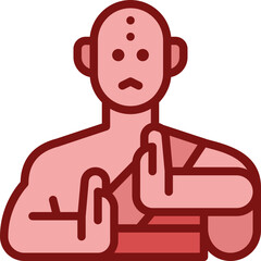 kung fu two tone icon