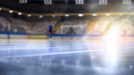 Blurred Stadium Floor
